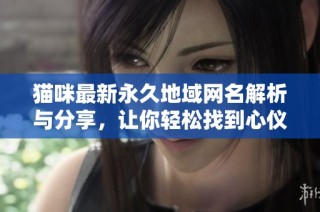 猫咪最新永久地域网名解析与分享，让你轻松找到心仪名称