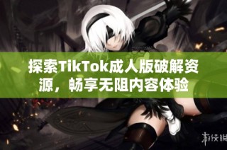 探索TikTok成人版破解资源，畅享无阻内容体验