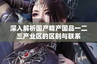 深入解析国产精产国品一二三产业区的区别与联系