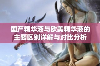 国产精华液与欧美精华液的主要区别详解与对比分析
