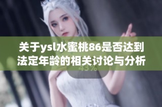 关于ysl水蜜桃86是否达到法定年龄的相关讨论与分析