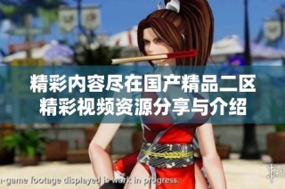 精彩内容尽在国产精品二区精彩视频资源分享与介绍