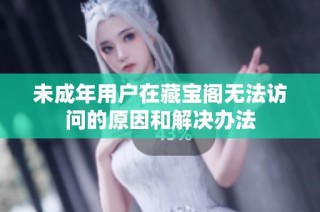 未成年用户在藏宝阁无法访问的原因和解决办法