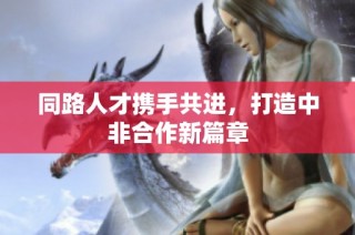 同路人才携手共进，打造中非合作新篇章