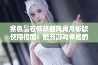 紫色晶石修改器风灵月影版使用指南：提升游戏体验的技巧揭秘