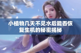 小植物几天不见水后能否恢复生机的秘密揭秘