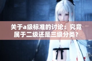 关于a级标准的讨论：究竟属于二级还是三级分类？