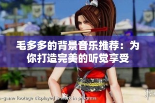 毛多多的背景音乐推荐：为你打造完美的听觉享受