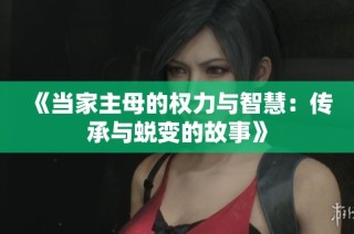 《当家主母的权力与智慧：传承与蜕变的故事》