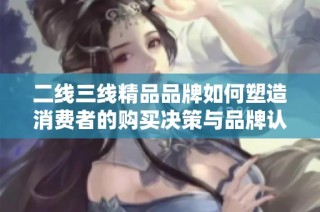 二线三线精品品牌如何塑造消费者的购买决策与品牌认知