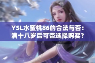 YSL水蜜桃86的合法与否：满十八岁后可否选择购买？