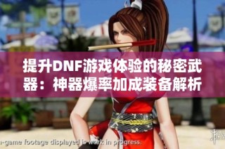 提升DNF游戏体验的秘密武器：神器爆率加成装备解析