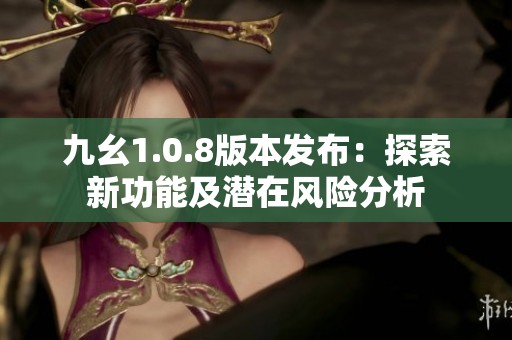 九幺1.0.8版本发布：探索新功能及潜在风险分析