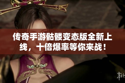 传奇手游骷髅变态版全新上线，十倍爆率等你来战！