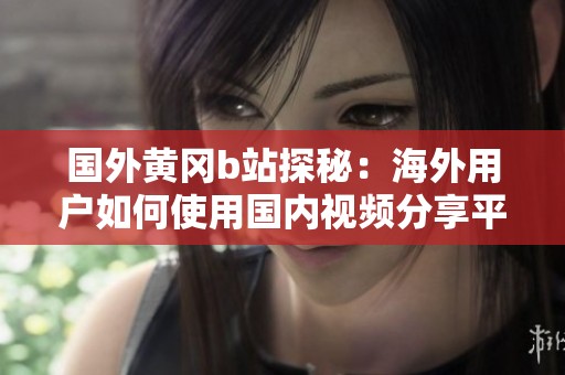 国外黄冈b站探秘：海外用户如何使用国内视频分享平台