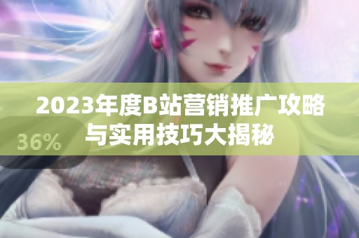 2023年度B站营销推广攻略与实用技巧大揭秘