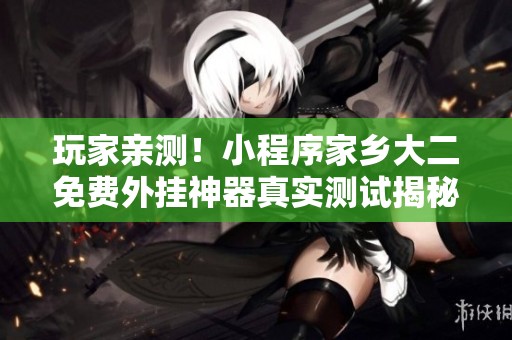 玩家亲测！小程序家乡大二免费外挂神器真实测试揭秘