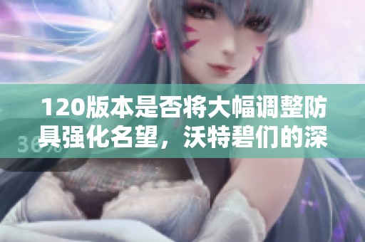 120版本是否将大幅调整防具强化名望，沃特碧们的深度解析