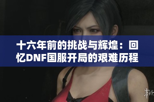 十六年前的挑战与辉煌：回忆DNF国服开局的艰难历程