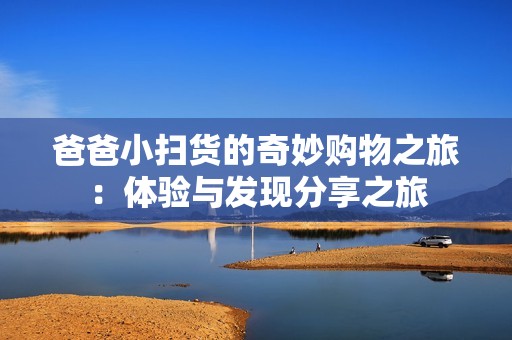 爸爸小扫货的奇妙购物之旅：体验与发现分享之旅