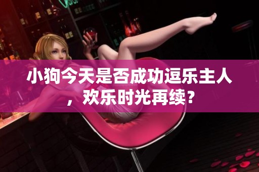 小狗今天是否成功逗乐主人，欢乐时光再续？