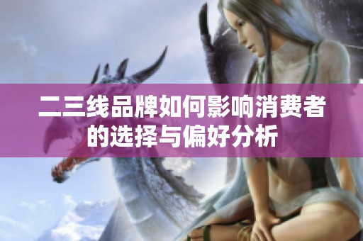 二三线品牌如何影响消费者的选择与偏好分析