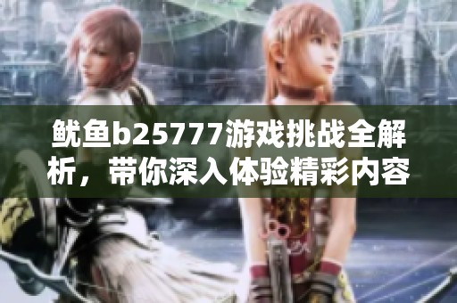 鱿鱼b25777游戏挑战全解析，带你深入体验精彩内容