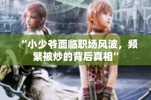 “小少爷面临职场风波，频繁被炒的背后真相”