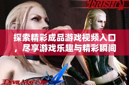探索精彩成品游戏视频入口，尽享游戏乐趣与精彩瞬间