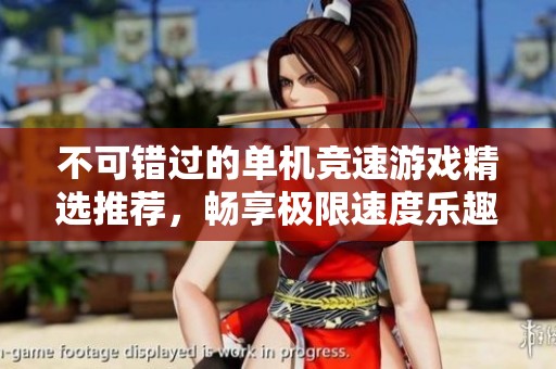 不可错过的单机竞速游戏精选推荐，畅享极限速度乐趣