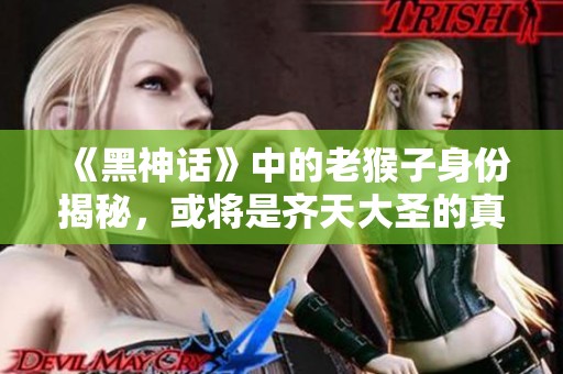 《黑神话》中的老猴子身份揭秘，或将是齐天大圣的真实体现