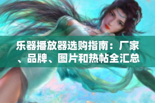 乐器播放器选购指南：厂家、品牌、图片和热帖全汇总