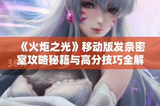 《火炬之光》移动版发条密室攻略秘籍与高分技巧全解析