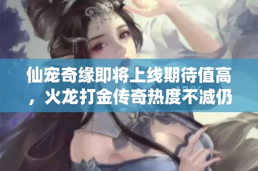 仙宠奇缘即将上线期待值高，火龙打金传奇热度不减仍受玩家欢迎