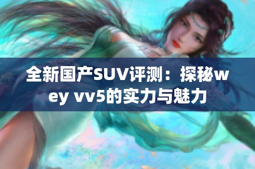 全新国产SUV评测：探秘wey vv5的实力与魅力