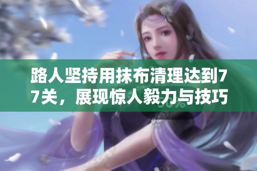 路人坚持用抹布清理达到77关，展现惊人毅力与技巧