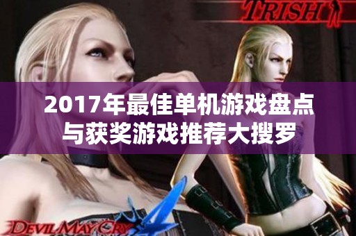 2017年最佳单机游戏盘点与获奖游戏推荐大搜罗
