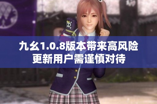 九幺1.0.8版本带来高风险更新用户需谨慎对待