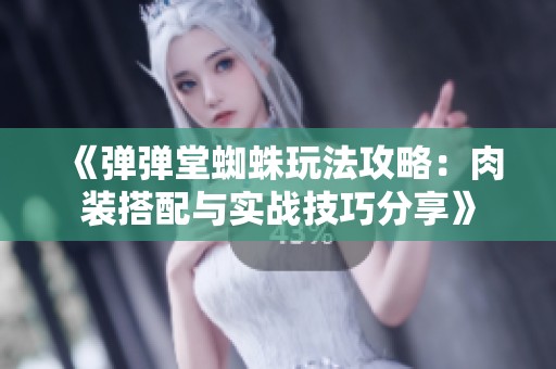 《弹弹堂蜘蛛玩法攻略：肉装搭配与实战技巧分享》