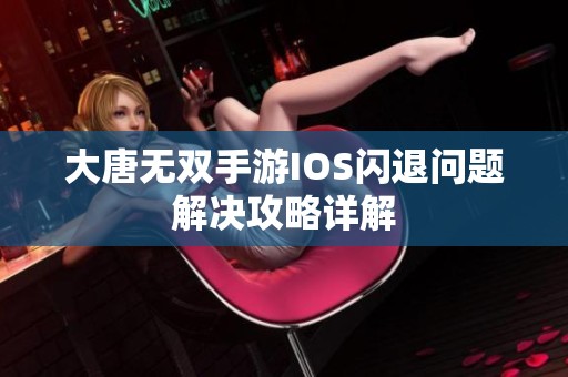大唐无双手游IOS闪退问题解决攻略详解