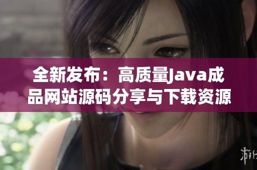 全新发布：高质量Java成品网站源码分享与下载资源
