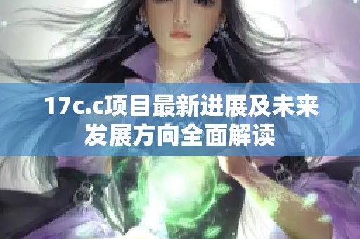 17c.c项目最新进展及未来发展方向全面解读