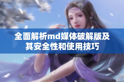 全面解析md媒体破解版及其安全性和使用技巧