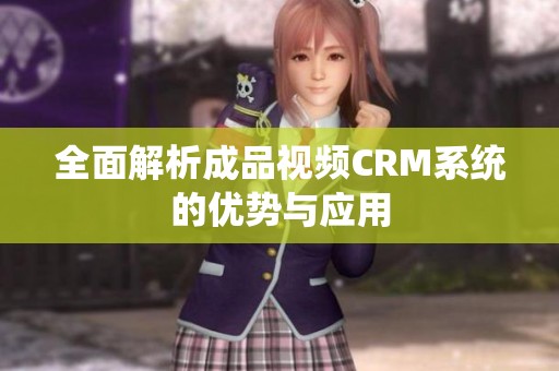 全面解析成品视频CRM系统的优势与应用