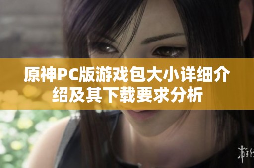 原神PC版游戏包大小详细介绍及其下载要求分析