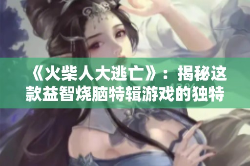 《火柴人大逃亡》：揭秘这款益智烧脑特辑游戏的独特魅力