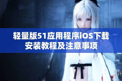 轻量版51应用程序iOS下载安装教程及注意事项