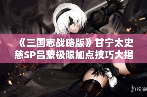 《三国志战略版》甘宁太史慈SP吕蒙极限加点技巧大揭秘