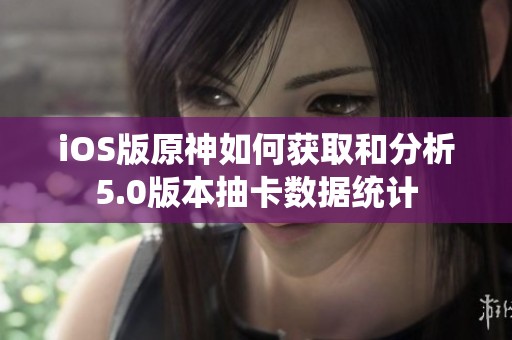 iOS版原神如何获取和分析5.0版本抽卡数据统计