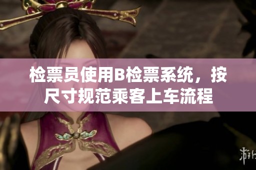 检票员使用B检票系统，按尺寸规范乘客上车流程